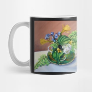 Spring Teacup Flower Arrangement Mug